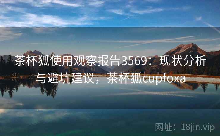 茶杯狐使用观察报告3569：现状分析与避坑建议，茶杯狐cupfoxa