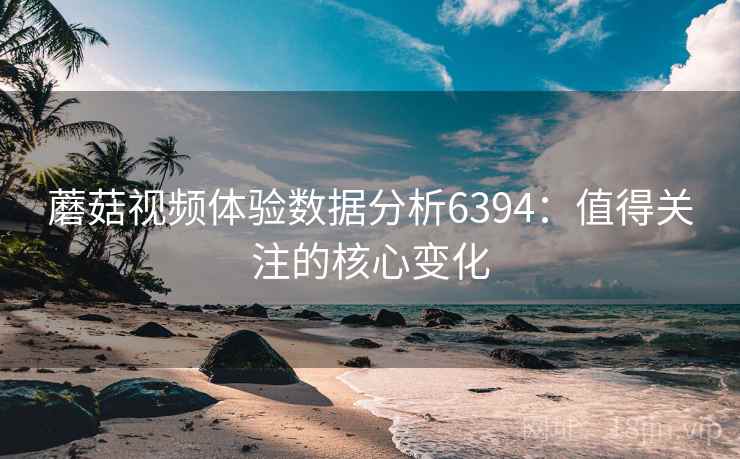 蘑菇视频体验数据分析6394：值得关注的核心变化