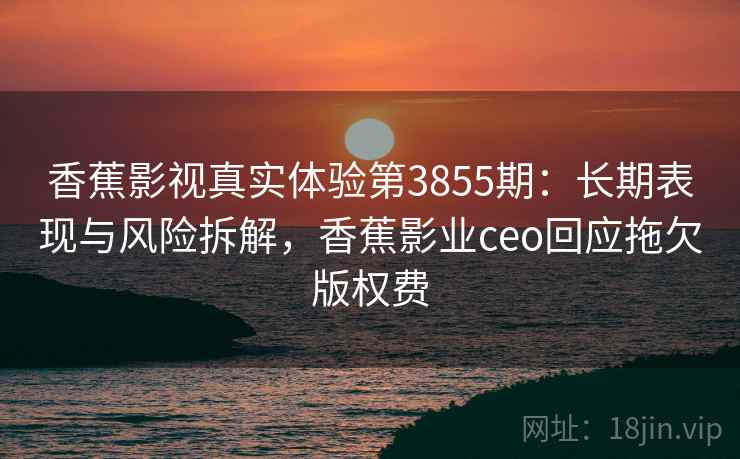 香蕉影视真实体验第3855期：长期表现与风险拆解，香蕉影业ceo回应拖欠版权费